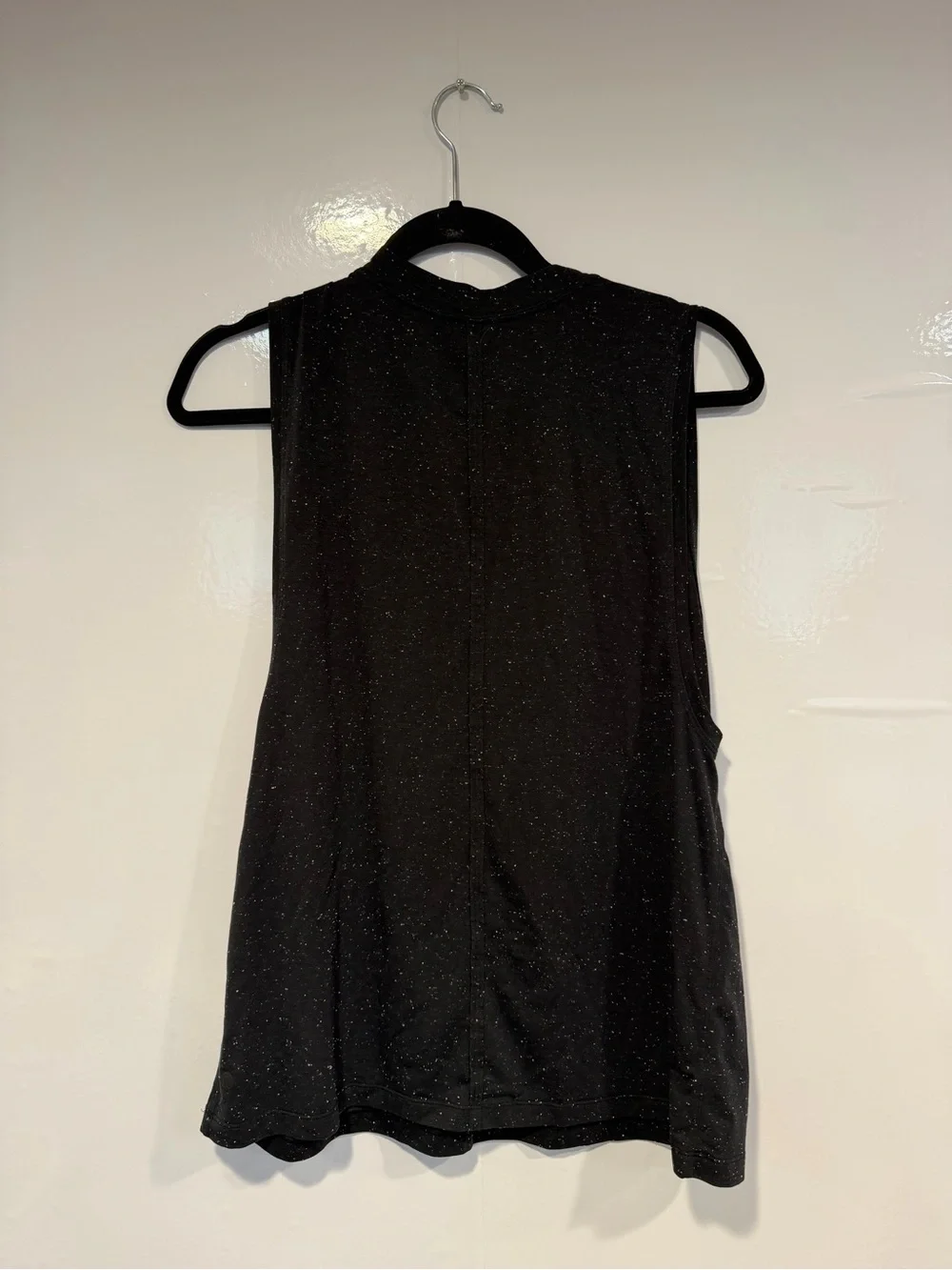 Black lululemon all yours muscle tee in black‎ speckled